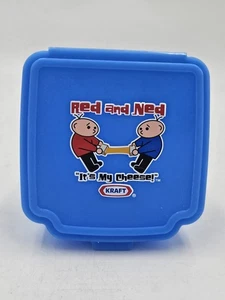 Vintage Kraft Cheese Singles Blue Storage Container Red And Ned It’s My Cheese! - Picture 1 of 5