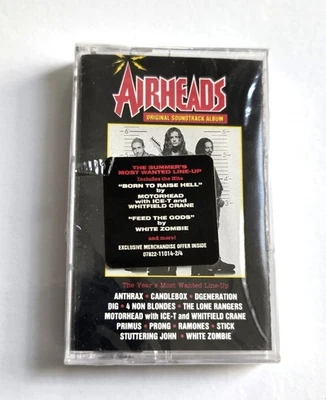 AIRHEADS Soundtrack Sealed NEW Cassette 1994 USA White Zombie Anthrax Primus - Image 1 of 4