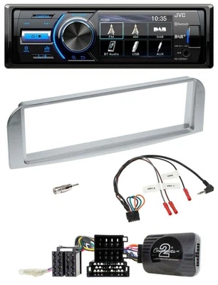 JVC Bluetooth Lenkrad USB DAB Autoradio für Alfa GT 147 2007-2010 silbergrau - Bild 1 von 4