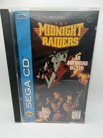Midnight Raiders (Sega CD, 1994) CIB Complete In Box /w Registration Card