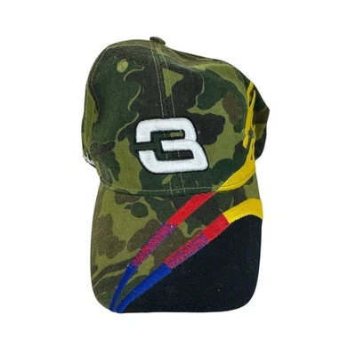 Gorra de béisbol Dale Earnhardt #3 verde camuflaje mezcla de algodón bordada Foto 1 de 4
