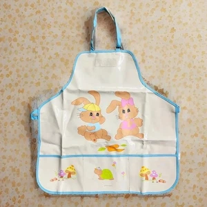 Bavaglino vintage PECOWARE bambino coniglietto coniglietto unisex grande con tasche a goccia 1986 - Foto 1 di 5