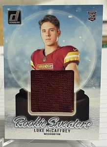 Luke McCaffrey, 2024 Donruss Rookie Sweaters, #RHS-LMC Commanders Patch Relic - Bild 1 von 2