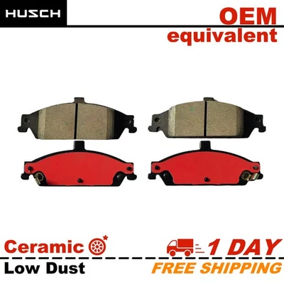 4pcs Front Carbon Fiber Ceramic D727 Brake Pads for Oldsmobile Alero 1999-2004 Foto 1 de 4