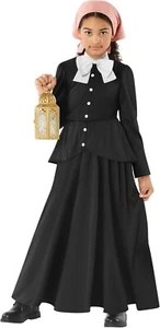 Kids Harriet Tubman Costume Girls Historical Colonial Activist Pilgrim Outfit - Picture 1 of 6