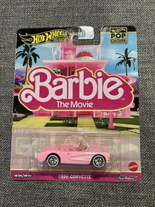 2025 Hot Wheels Premium Pop Culture Barbie The Movie 1956 Corvette Diecast Car - Picture 1 of 4