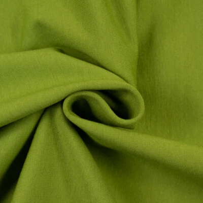 Jersey di cotone tinta unita kiwi jersey, tinta unita (prezzo = 0,5 metri)