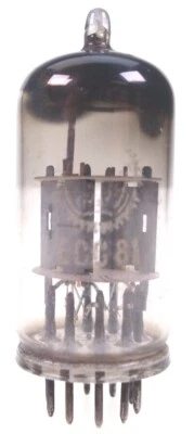 ECC81 = 12AT7 Valvo Coin base D-Getter Radio Röhre tube Valvola tested #7861 - Bild 1 von 4
