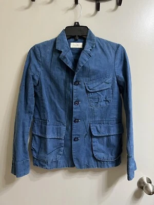 Chaqueta Dosa Algodón Azul Negro Mancha Talla 1 (artículo 18.4) Foto 1 de 4