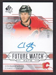 2014-15 SP Authentic Hockey #267 Corban Knight RC Auto /999