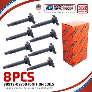8X New Ignition Coil UF630 673-1309 90919-02250 90919-A2005 For Toyota Lexus - Picture 1 of 11