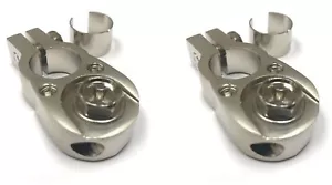 2pcs Battery Terminal Positive/Negative Universal any size w/ (2) 8 gauge inputs - Picture 1 of 3