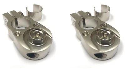 2pcs Battery Terminal Positive/Negative Universal any size w/ (2) 8 gauge inputs - Image 1 of 3