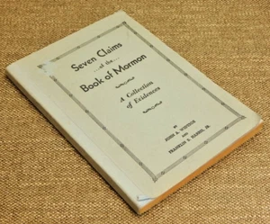 Seven Claims of the Book of Mormon by John A. Widtsoe & Franklin S. Harris/1937 - Picture 1 of 1