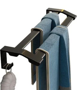 ***Brand New Never Installed*** Kahang Double Towel Rack 24" inch -Black - Picture 1 of 9