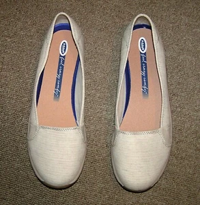 NEU Dr. Scholl's FEEL CRAZY BEQUEME KEATON Damen-Slipper Halbschuhe Größe 10M elfenbeinfarben - Bild 1 von 5
