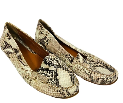 Zapatos mocasines sin cordones Geox Respira para mujer EU 39 marrón imitación piel de serpiente 8,5 Foto 1 de 4