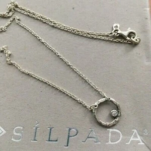 Collar Luna Orbital Silpada N2290 MUY RARO DIFÍCIL Difícil Circonio Cúbico Silpada N2290 - Imagen 1 de 12