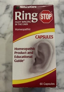 NaturalCare Ringstop 60 Capsules Natural Care Homeopathic Fights Ringing Ears - Picture 1 of 4