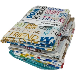 "Must Love Dogs" by Ginger Oliphant for Studio E Fat Quarter Bundle (5) NEW - Picture 1 of 8
