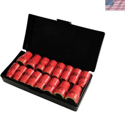 3/8-Inch Drive Socket Set, Inch/Metric, Insulated, 16 Piece - Image 1 of 3