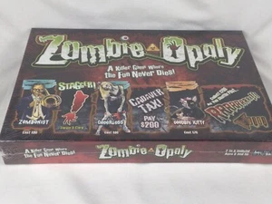 Zombie Monopoly Horror Board Game SEALED Zombie-Opoly NEW Fun!! - Picture 1 of 9