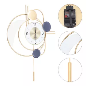3D Wall Mute Clock Modern Mirror Hanging Clock Large Silent Living Room Decor - Picture 1 of 12