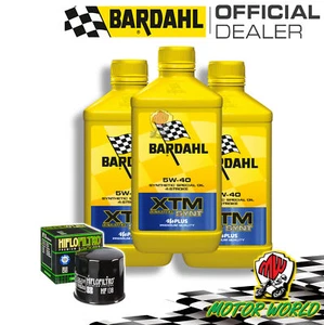 TICKET 3L BARDAHL XTM 5W40 + FILTRO Suzuki GSX-R 400 1990 1991 1992 - Imagen 1 de 1