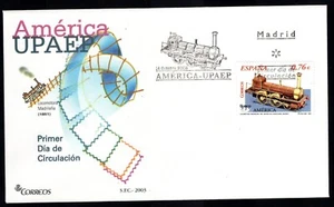 FDC España, 2003. Madrid. The 150th Anniv. Primer día del ferrocarril español - Imagen 1 de 2