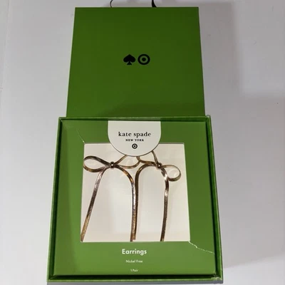 Kate Spade New York x Target Bow Linear Drop Stud Earrings - Image 1 of 4