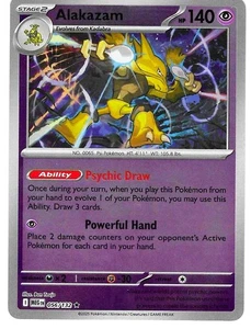 TARJETA HOLO INVERSA RARA POKEMON MEGA EVOLUTION ALAKAZAM 056/132 - Imagen 1 de 2