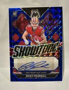 2024 Mosaic Showtime - Ricky Pearsall AUTO - Blue Prizm RC SSP /99 - Picture 1 of 5