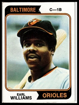 1974 Topps #375 Earl Williams - Image 1 of 2