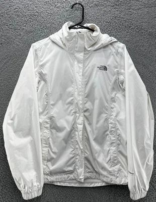 Jaqueta de chuva feminina The North Face HyVent impermeável branca tamanho M corta-vento - Imagem 1 de 4