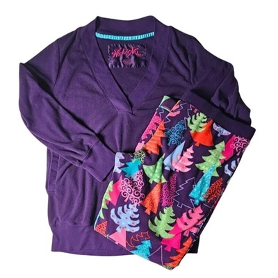 Acogedor conjunto de pijama polar Nick & Nora pijamas talla XXL Foto 1 de 4