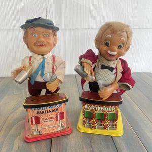 Two Charlie Weaver Bartender Mechanical Toys For Parts or Repair (ST) - Imagen 1 de 12