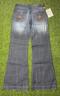 Pantalones de mezclilla dojo 7 for all humanity U115ARG019U talla 28 pierna acampanada nuevos con etiquetas Foto 1 de 4