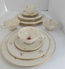 Vintage Lenox Rhodora Pattern 4 Piece Setting for 4 P-471 16 Pcs Never Been Used
