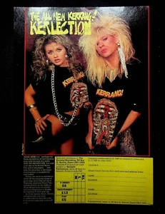 1987 Kerrang! Kerlection 80er Jahre Haarband Kleidung Vintage Druck Anzeige - Bild 1 von 1