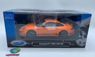 Welly Porsche911 (997) GT3 RS, automodello scala 1:24, vintage (1810) - Immagine 1 di 4