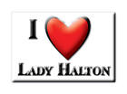 Lady Halton, Shropshire, England - Fridge Magnet Souvenir Uk
