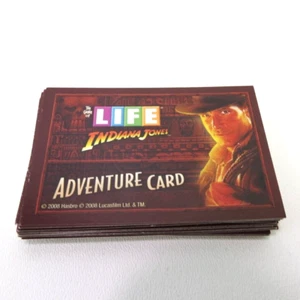 Indiana Jones Game of Life Replacement Set of 40 Adventure Cards - Picture 1 of 4