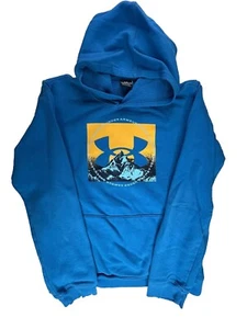 Under Armour Hoodie Sweatshirt Youth Boys XL Blue - Picture 1 of 9