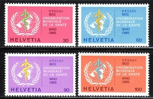 1975-95 Switzerland SC# 5036-5039 - For the World Health Organization -  M-NH - Foto 1 di 1