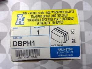Adattatore Dri-Box non metallico Arlington DBPH1 **Spedizione gratuita** - Foto 1 di 3