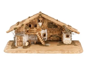 CAPANNA ALPENLAND PER PRESEPE CM 9/10 IN LEGNO DELLA VALGARDENA DECORATA A MANO - Imagen 1 de 1