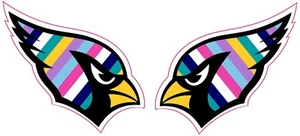 Cardinal Crucial Catch Mini Helmet Decals - Bild 1 von 2