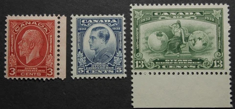 #192-194 MNH OG, Set Of 3 Imperial Economic Conference, 1934 Issue Cover