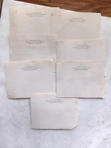 Seven ca.1930's Note Pad Sheets. William Wilhite, Druggists. Anderson, South Car - Picture 1 of 1