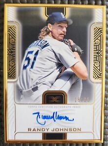 🔥 2023 Topps Definitive Collection Randy Johnson Gold Framed Auto #'d /25